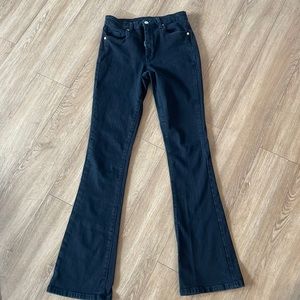 Black high rise flare jean. Size 27 BLANKNYC